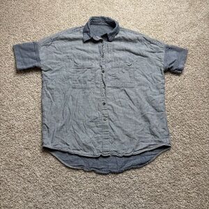 Madewell Oversized Short Sleeve Button Up